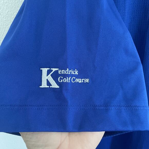 Nike Golf Tour Performance Dri-Fit Polo Shirt Blue-2XL-Kendrick Course-NWOT - Picture 4 of 10